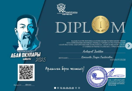 Республикалық “Абай оқулары – 2025” байқауының жеңімпаздары! 🎉